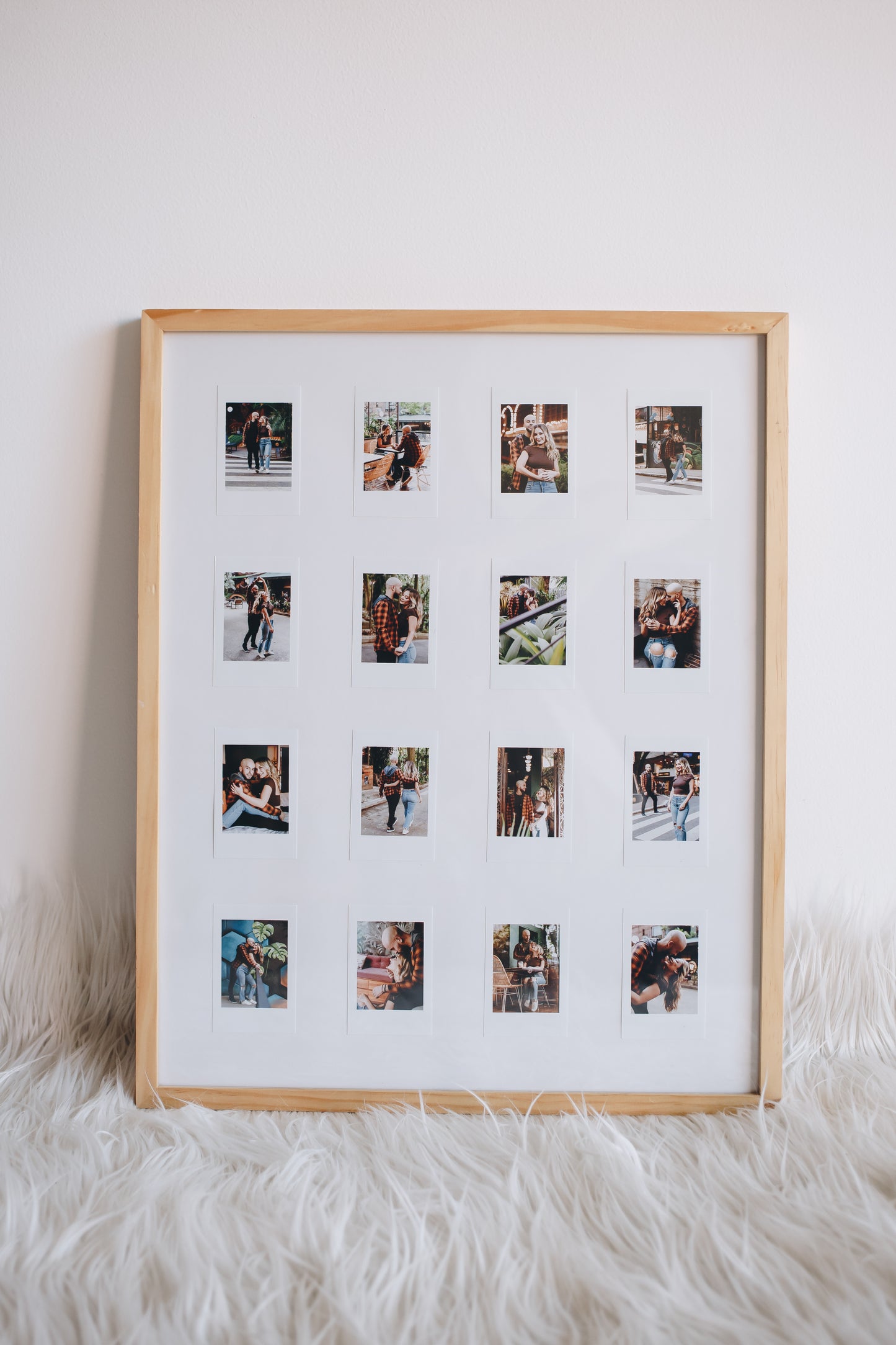 Cuadro madera 40X50cm con fotos POLAROID