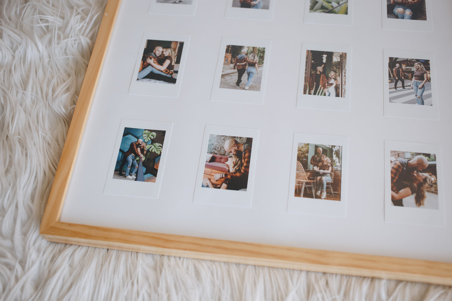 Cuadro madera 40X50cm con fotos POLAROID